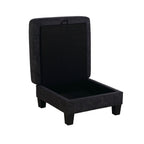 Contemporary Boucle Storage Ottoman for Living Room Seating