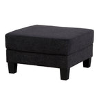 Contemporary Boucle Storage Ottoman for Living Room Seating