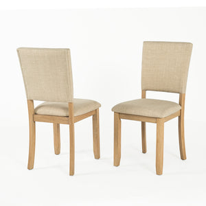 Transitional Upholstered Dining Side Chairs (Set of 4) with Padded Seats