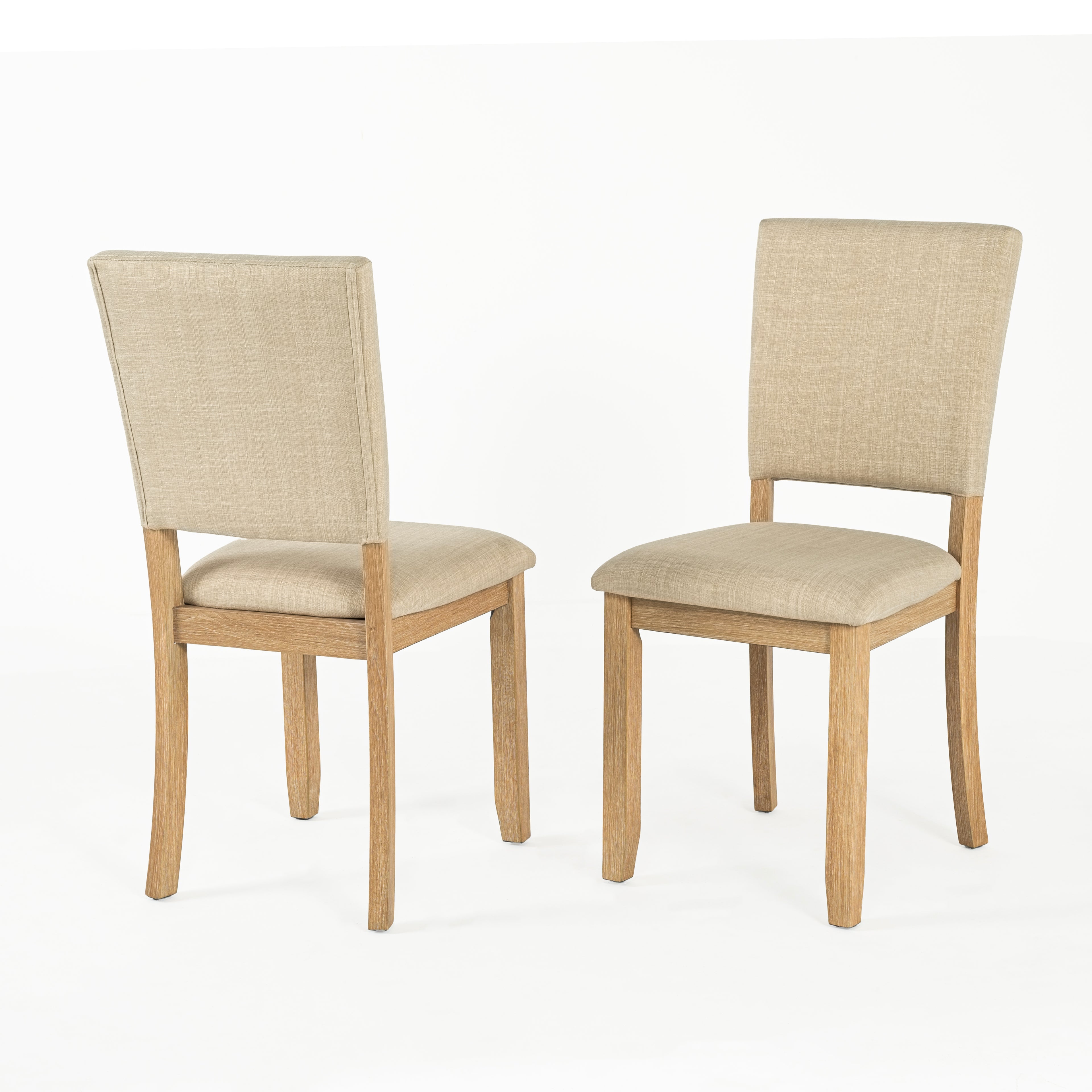 Transitional Upholstered Dining Side Chairs (Set of 4) with Padded Seats
