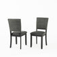 Transitional Upholstered Dining Side Chairs (Set of 4) with Fabric Seats