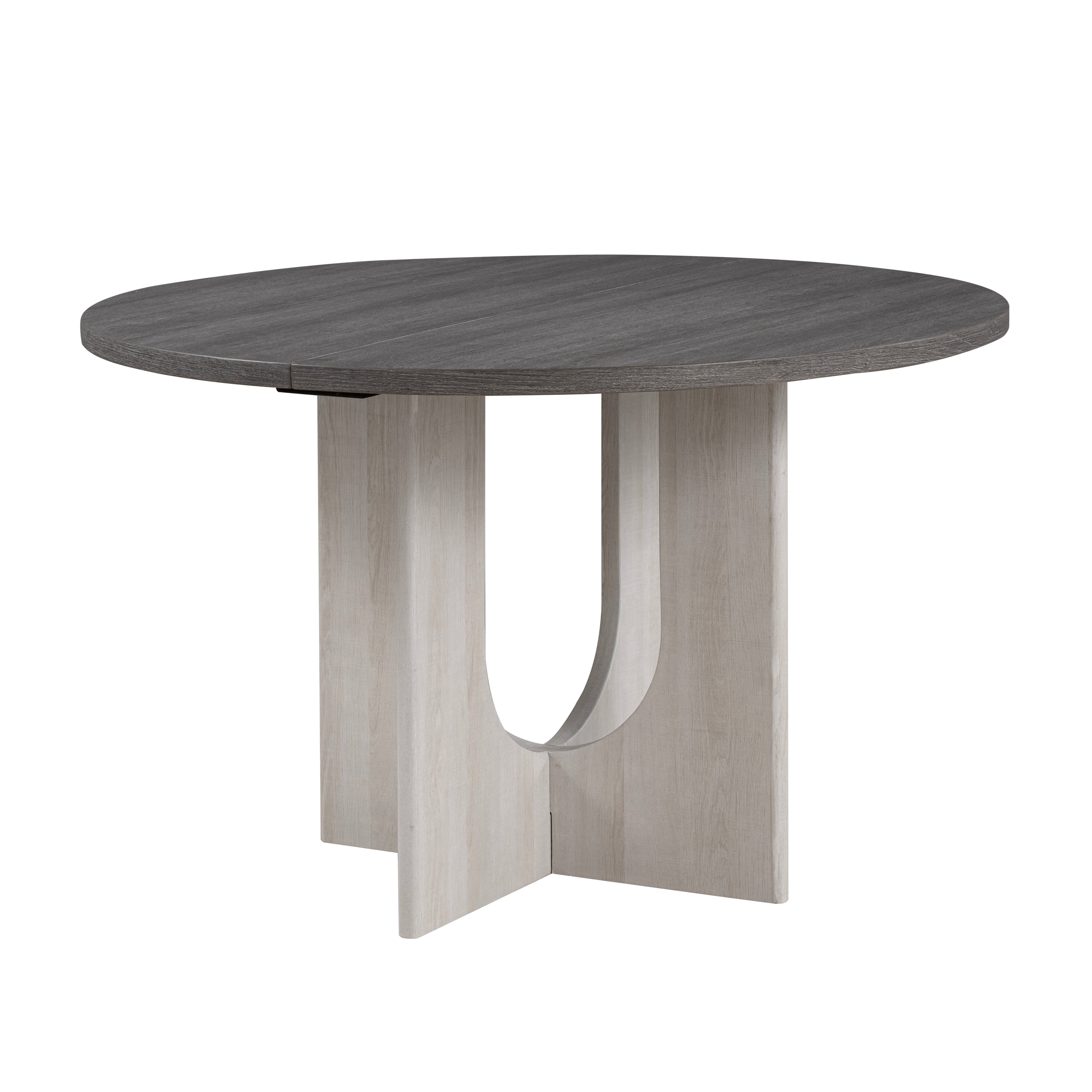 Transitional Round Dining Table with Pedestal Base