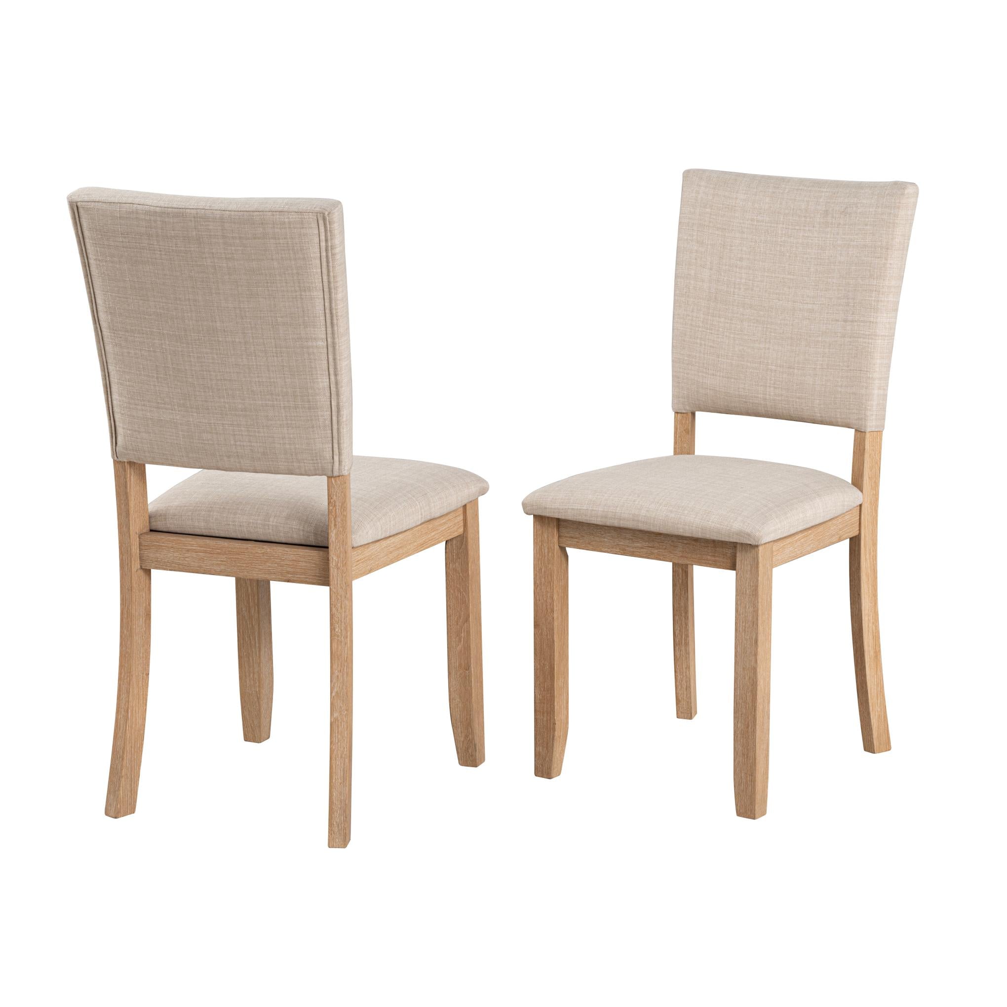 Transitional Upholstered Dining Side Chairs (Set of 4) with Fabric Seats