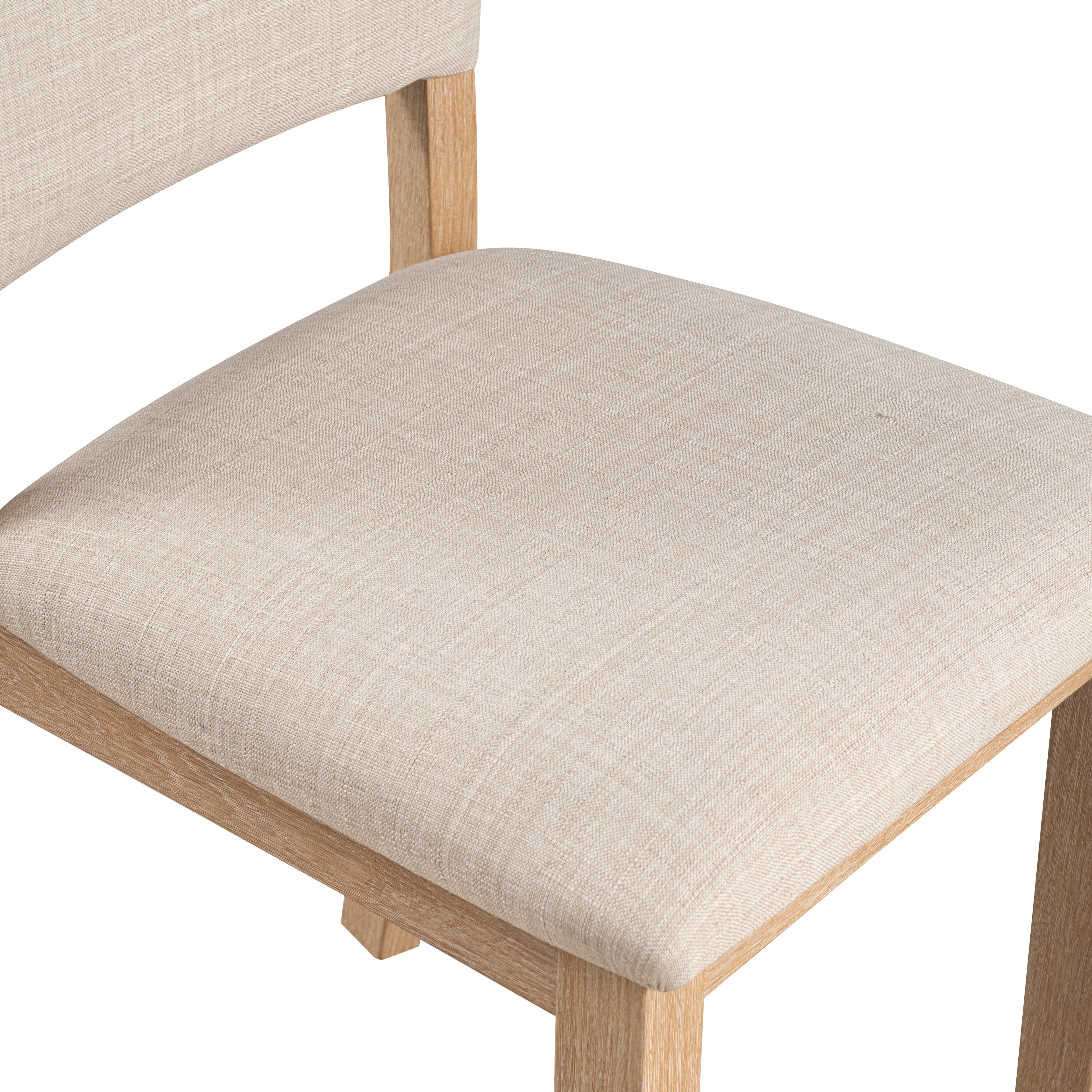 Transitional Upholstered Dining Side Chairs (Set of 4) with Fabric Seats