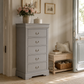 Transitional Solid Wood Chest with English Dovetail Drawers and Bracket Feet