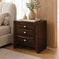 Fully Assembled Transitional Wood Nightstand – Solid Wood Bedside Table for Modern Bedrooms