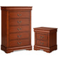 Transitional Solid Wood Chest with English Dovetail Drawers and Bracket Feet