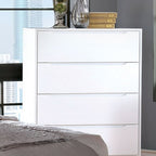 Mid-Century Modern Wood Storage Chest – Sleek Tapered Legs and Hidden Pulls