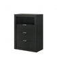 Contemporary Rubberwood Chest of Drawers, Engineered Wood with Paper Laminate, English Dovetail Drawers & Center Glide Slides