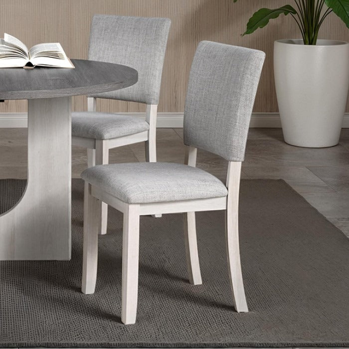Transitional Upholstered Dining Side Chairs (Set of 4) with Fabric Seats