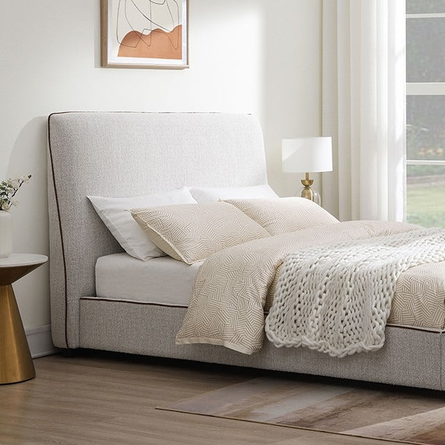 Contemporary Mattress Ready Bed – OEKO-TEX, Brown Contrast Welt