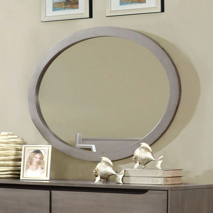 Mid-Century Modern Solid Wood Dresser – Round Tapered Legs and Optional Oval Mirror