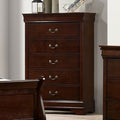 Transitional Solid Wood Chest with English Dovetail Drawers and Bracket Feet