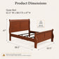 Transitional Sleigh Bed – Timeless Wood Elegance for Modern Bedrooms