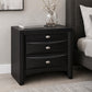 Fully Assembled Transitional Wood Nightstand – Solid Wood Bedside Table for Modern Bedrooms