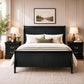 Transitional Sleigh Bed – Timeless Wood Elegance for Modern Bedrooms