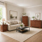 3-Piece Transitional Bedroom Storage Set with Nightstand, Chest & Dresser (Mirror Optional)
