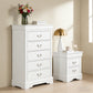 Transitional Solid Wood Chest with English Dovetail Drawers and Bracket Feet