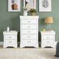 Transitional Solid Wood Chest with English Dovetail Drawers and Bracket Feet