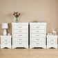 Transitional Solid Wood Chest with English Dovetail Drawers and Bracket Feet