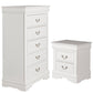 Transitional Solid Wood Chest with English Dovetail Drawers and Bracket Feet