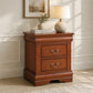 3-Piece Transitional Bedroom Storage Set with Nightstand, Chest & Dresser (Mirror Optional)