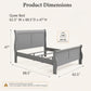 Transitional Sleigh Bed – Timeless Wood Elegance for Modern Bedrooms