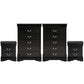 Transitional Solid Wood Chest with English Dovetail Drawers and Bracket Feet