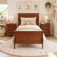 Transitional Sleigh Bed – Timeless Wood Elegance for Modern Bedrooms