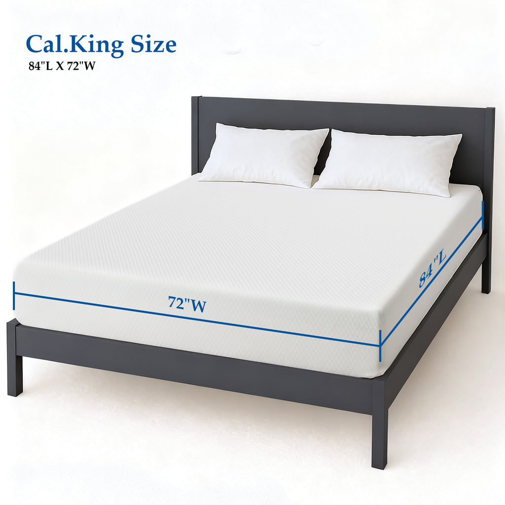 Cooling Gel Memory Foam Mattress – Medium Firm, Motion Isolation, Pressure-Relieving Bed in a Box