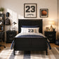Transitional Sleigh Bed – Timeless Wood Elegance for Modern Bedrooms
