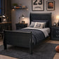 Transitional Sleigh Bed – Timeless Wood Elegance for Modern Bedrooms