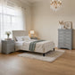 Transitional Solid Wood Chest with English Dovetail Drawers and Bracket Feet