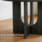 Transitional Round Dining Table with Pedestal Base