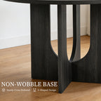 Transitional Round Dining Table with Pedestal Base